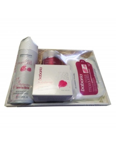Babaria rosa mosqueta crema antiarrugas 50ml set 3 piezas  kiwiku.com