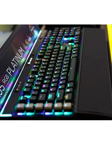 Teclado corsair k95 rgb platinum cherry mx speed black Español CH-9127014-ES kiwiku.com