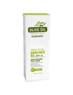 Babaria crema facial hidratante aceite de oliva spf15 50ml  kiwiku.com