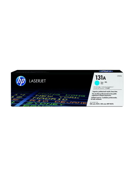 HP CF211A - Cartucho de tóner original LaserJet HP 131A cian: Kiwiku.com: Oficina y papelería
