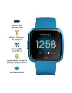 Fitbit versa lite azul marino smartwatch reloj deportivo con pantalla táctil kiwiku.com 2
