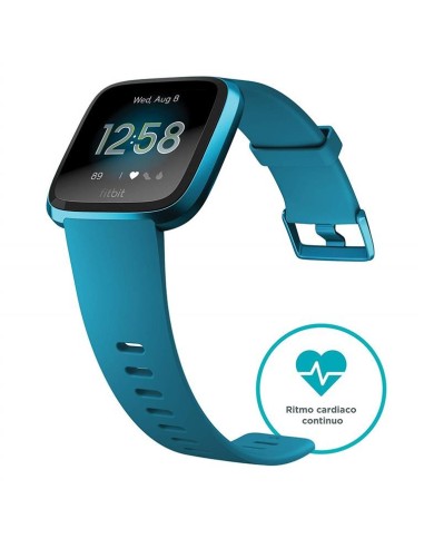 Fitbit versa lite azul marino smartwatch reloj deportivo con pantalla táctil kiwiku.com