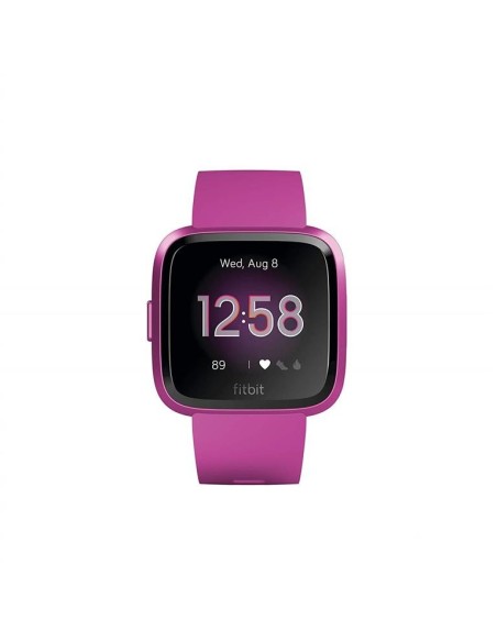 Fitbit versa lite lila aluminio smartwatch reloj deportivo con pantalla táctil FB415PMPM kiwiku.com
