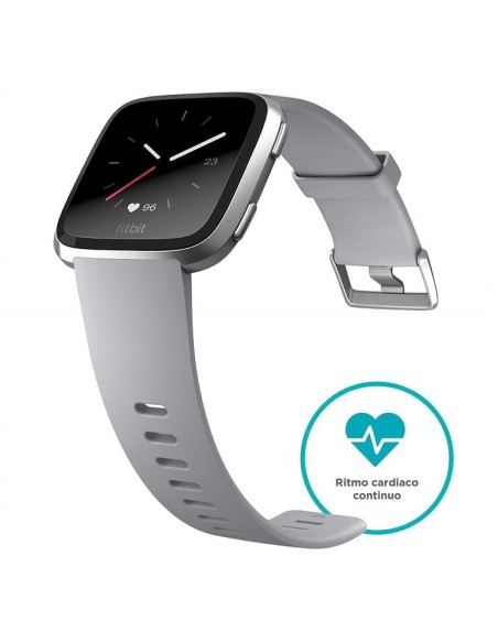 Fitbit versa Reloj Deportivo smartwatch gris/aluminio plata FB505SRGY-EU kiwiku.com
