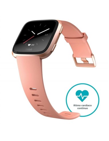 Fitbit versa smartwatch melocotón / aluminio oro rosa FB505RGPK-EU kiwiku.com