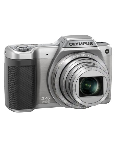Olympus SZ-15 - Cámara compacta de 16 Mp pantalla de 3  zoom óptico 24x plateado
