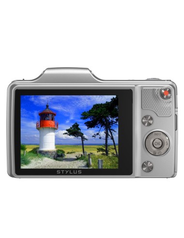 Olympus SZ-15 - Cámara compacta de 16 Mp pantalla de 3  zoom óptico 24x plateado