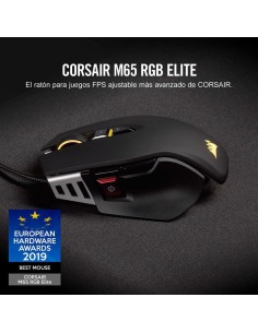 Raton corsair m65 rgb elite tuneable 18000 dpi optical negro CH-9309011-EU kiwiku.com 2