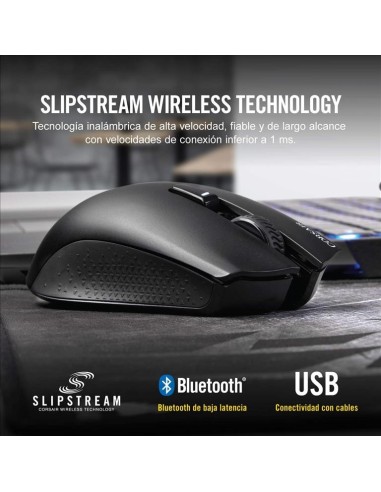 Raton corsair usb gaming harpoon rgb wireless led optico negro CH-9311011-EU kiwiku.com