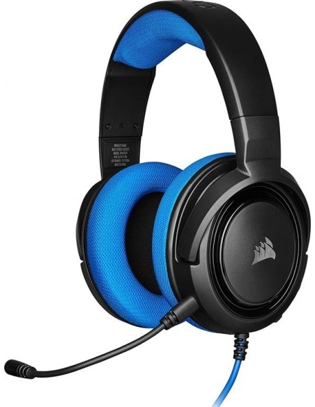 Auriculares hs35 stereo azul corsair  CA-9011196-EU kiwiku.com