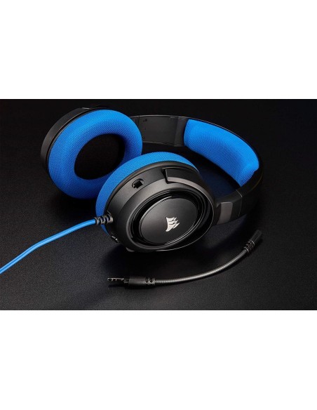 Auriculares hs35 stereo azul corsair  CA-9011196-EU kiwiku.com