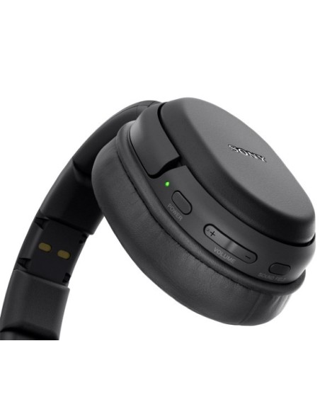 Sony, Wh-l600 auriculares inalámbricos con surround digital 7.1 cinematográfico 30 metros, Negro   kiwiku.com