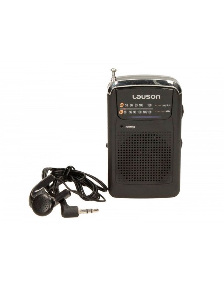 Lauson, Ra 114 Radio am/fm portátil con auriculares o altavoz  kiwiku.com