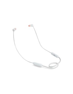 Jbl, T110bt auriculares inalámbricos con bluetooth, micrófono integrado y 6 horas de autonomía, Blan  kiwiku.com