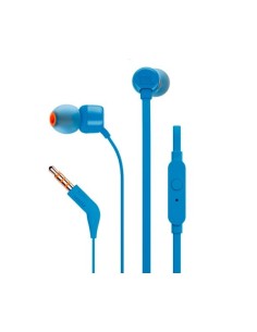 Jbl, T110 auriculares de botón con micrófono, Azul  kiwiku.com 2