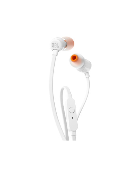 Jbl, T110 auriculares de botón con micrófono, Blanco  kiwiku.com