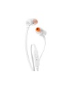 Jbl, T110 auriculares de botón con micrófono, Blanco