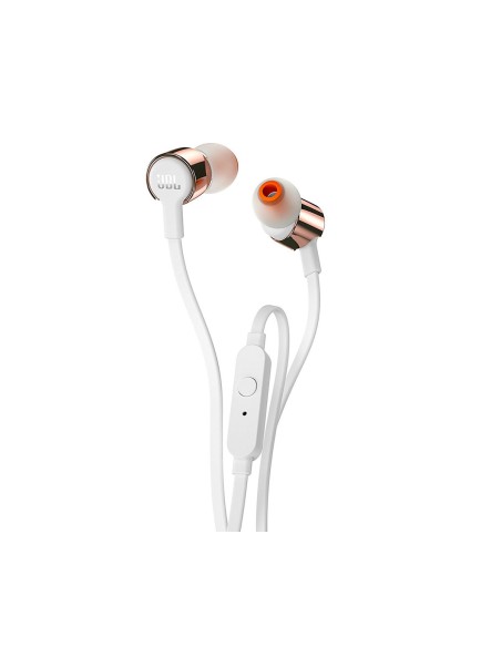 JBL T210 Auriculares de botón con Micrófono Blanco/Oro  kiwiku.com