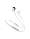 Jbl, T205bt auriculares ergonómicos con micrófono y control remoto bluetooth, Blanco plata