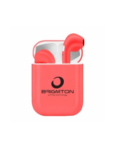 Brigmton bml- 18r auriculares inalámbricos con manos libres, bluetooth, micrófono y estuche batería,  kiwiku.com