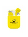 Brigmton bml-18a auriculares inalámbricos con manos libres, bluetooth, micrófono y estuche batería, Amarillo