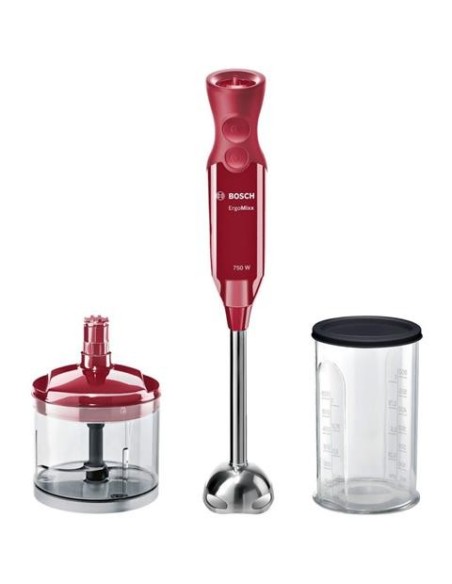 Batidora bosch msm67120r roja - 750w - pie metÁlico - 12 velocidades+turbo MSM67120R kiwiku.com