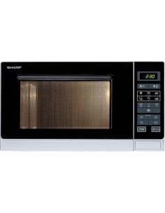 Microondas con grill sharp r642inw - 800w (1000w grill) - 20 litros - control táctil - pantalla led  R642INW kiwiku.com