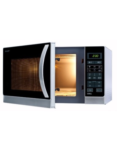 Sharp R-742(IN) W Microondas Grill 25L, Control Táctil, 1000W, 900