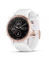 Garmin, fenix 5S Plus Zafiro, oro rosa con correa blanca