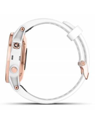 Garmin, fenix 5S Plus Zafiro, oro rosa con correa blanca 010-01987-07 kiwiku.com