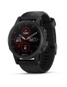 Garmin fenix 5S Plus Zafiro, negro con correa negra