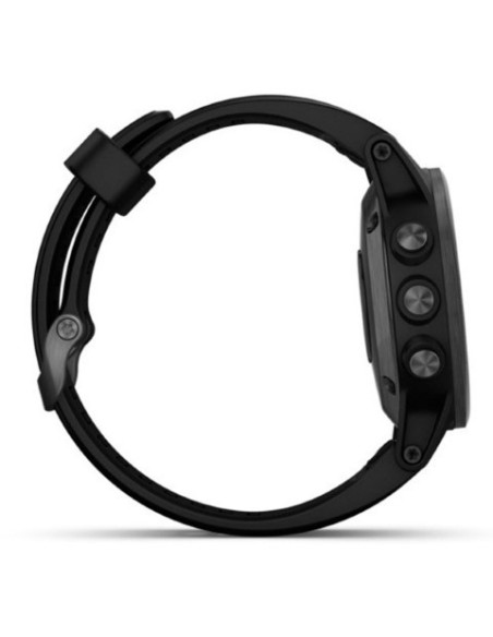 Garmin fenix 5S Plus Zafiro, negro con correa negra 010-01987-03 kiwiku.com
