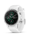 Garmin fenix 5S Plus Zafiro, blanco con correa blanca
