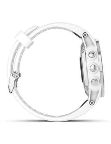 Garmin fenix 5S Plus Zafiro, blanco con correa blanca 010-01987-01 kiwiku.com