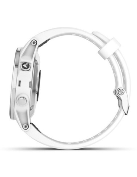 Garmin fenix 5S Plus Zafiro, blanco con correa blanca 010-01987-01 kiwiku.com