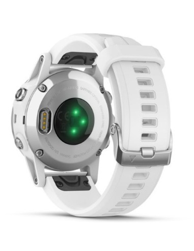 Garmin fenix 5S Plus Zafiro, blanco con correa blanca 010-01987-01 kiwiku.com