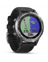 Garmin fénix 5 plus plata con correa negra 47mm smartwatch premium multideporte gps integrado wifi b