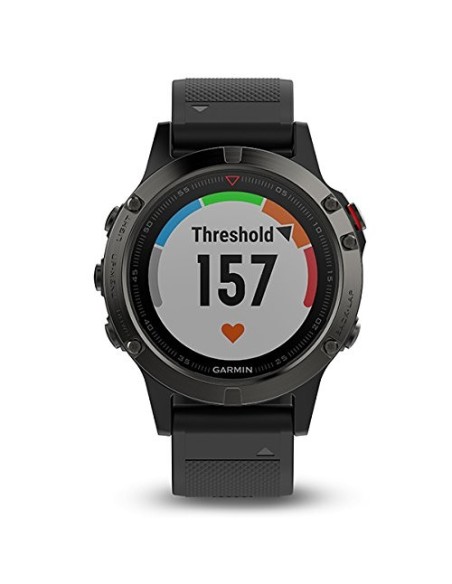 Garmin, reloj fenix 5 negro zafiro con correa negra  47mm 010-01688-11 kiwiku.com