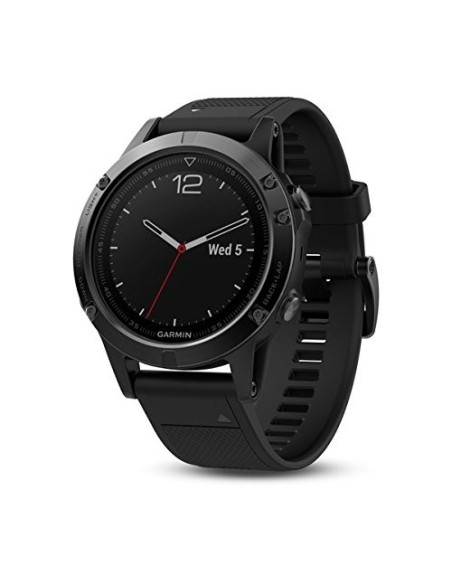 Garmin, reloj fenix 5 negro zafiro con correa negra  47mm 010-01688-11 kiwiku.com