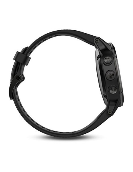 Garmin, reloj fenix 5 negro zafiro con correa negra  47mm 010-01688-11 kiwiku.com