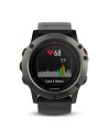 Garmin fenix 5X gris zafiro con correa negra 51mm