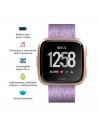 Fitbit, Versa smartwatch edición especial pulsera tejido color lavanda/aluminio oro rosa
