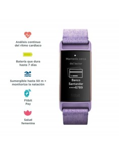 Fitbit, Reloj deportivo Charge 3 Special Edition lavanda FB410RGLV-EU kiwiku.com 2