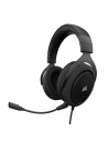 Corsair HS50 Stereo - Auriculares gaming con micrófono desmontable Negro