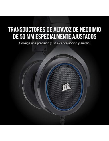 Auriculares corsair hs50 stereo azul CA-9011172-EU kiwiku.com
