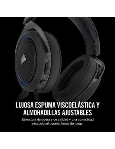 Auriculares corsair hs50 stereo azul CA-9011172-EU kiwiku.com