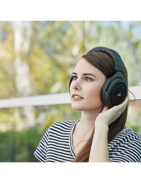 Auricular  corsair stereo hs70 gaming 7.1 pc/ps4 carbon wireless ca-9011175-eu CA-9011175-EU kiwiku.com