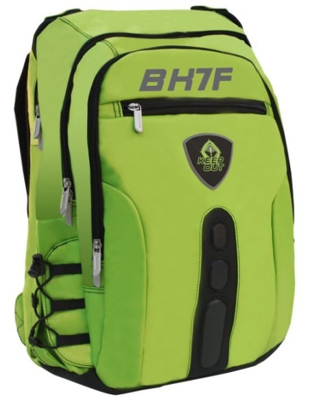 Keepout, mochila gaming bk7fg 15.6'' full, Verde  BK7FG kiwiku.com