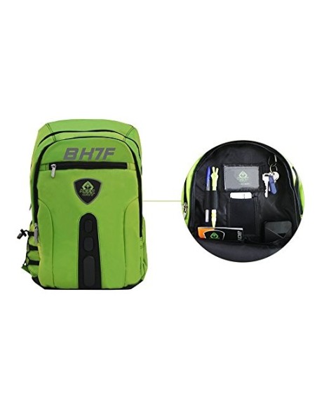 Keepout, mochila gaming bk7fg 15.6'' full, Verde  BK7FG kiwiku.com