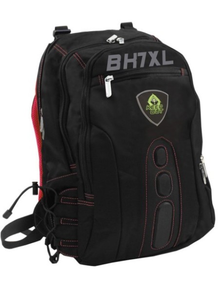 Keepout, mochila gaming bk7gxl 17'', Negro/Rojo BK7RXL kiwiku.com